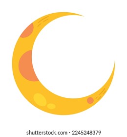 moon icon on white background