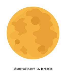 moon icon on white background