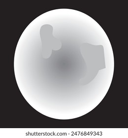 Moon icon on a white background. vector illustration.