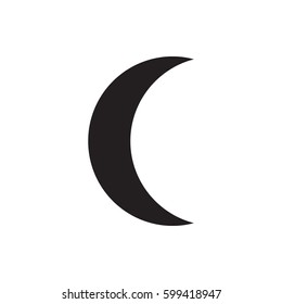 moon icon on the white background