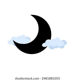 Moon icon PNG Images or logo for your web or mobile design.