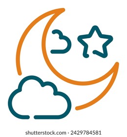 Moon Icon Ramadan, for infographic, web, app, etc