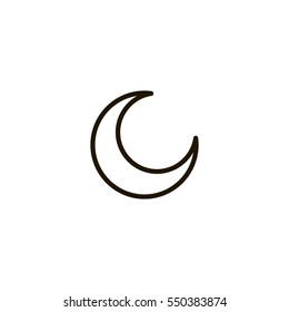 moon icon. sign design