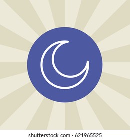moon icon. sign design. background