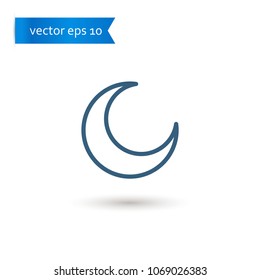 moon. moon icon. sign design. Vector EPS 10.