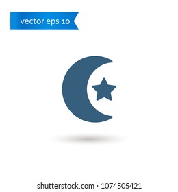 moon. moon icon. sign design. Vector EPS 10.