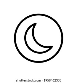 moon icon. sign design. Vector Illustration.