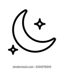 Icono de la luna. inicio de sesión para concepto móvil y diseño web. ilustración vectorial