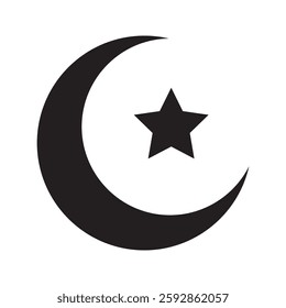 Moon icon. sign for mobile concept and web design. vector illustration