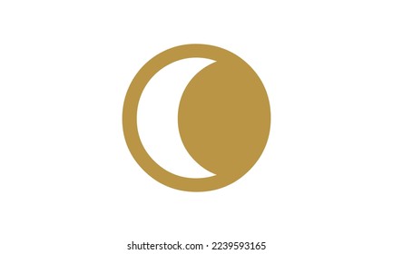 moon icon. Sign sun and moon. Vector logo for web design, Vector illustration eps10. Isolated on white background