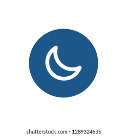 Moon icon sign symbol