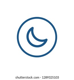 Moon icon sign symbol