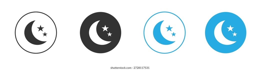 Mondsymbol. einfache Illustration Grafik doodle schwarz Design