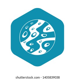 Moon icon. Simple illustration of moon vector icon for web
