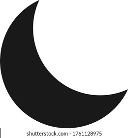 moon icon simple vector illustration