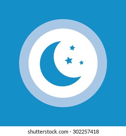 Moon icon with stars