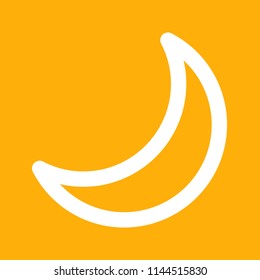 Moon icon, stock vector illustration, EPS10.