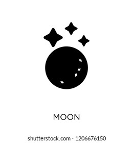 Moon icon. Moon symbol design from Astronomy collection.