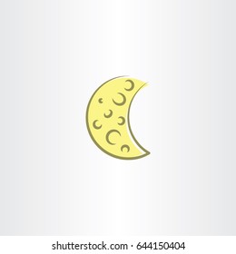 moon icon symbol element design 