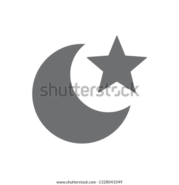 Moon icon symbol vector. eps
10