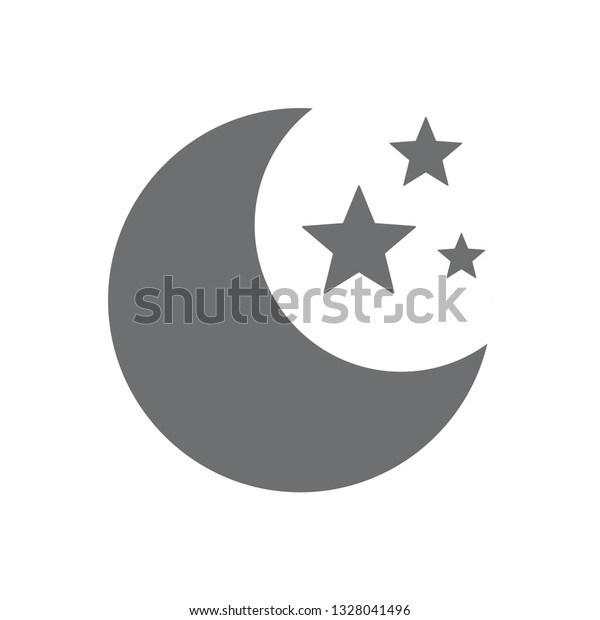 Moon icon symbol vector. eps\
10