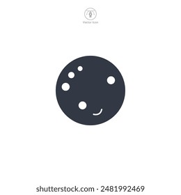 Vektorillustration des Mondsymbol-Symbols auf weißem Hintergrund