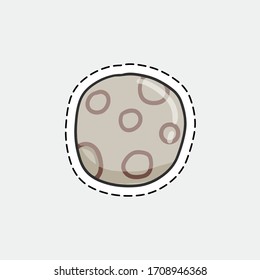 moon icon template colorful vector
