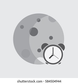 moon icon. time of day reminders.