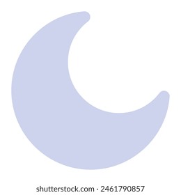 Moon icon for uiux, web, app, infographic, etc