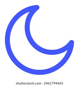 Moon icon for uiux, web, app, infographic, etc