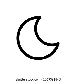 moon icon vector