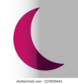 moon icon vector
