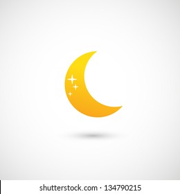 moon icon vector