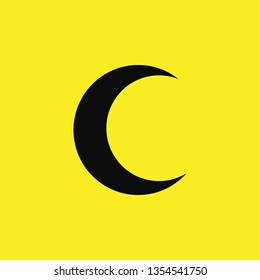 moon icon vector