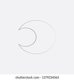 moon icon vector