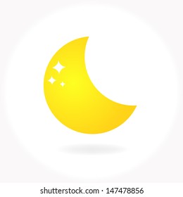 moon icon vector