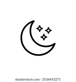 Moon icon vector. Icon vector