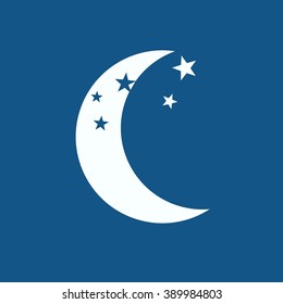 moon icon vector
