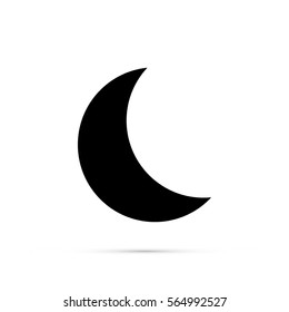 Moon icon vector.
