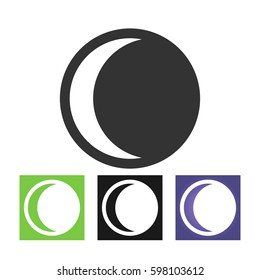 Moon Icon vector.