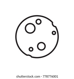 moon icon vector