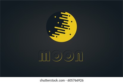 Moon icon. Vector design