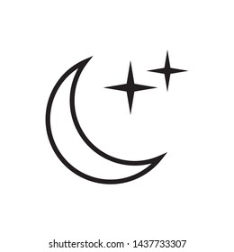 Moon icon vector design template