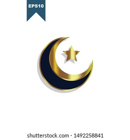 moon icon vector design template EPS 10