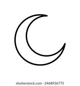 moon icon vector design template