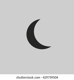 moon icon vector eps jpg moonicon path flat app web art ai