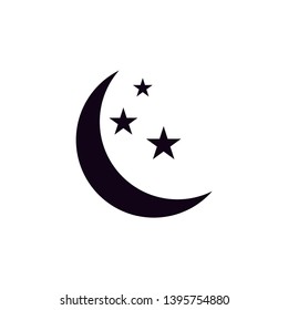 moon icon vector. illustration moon