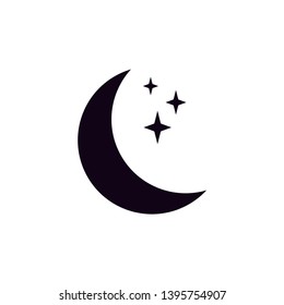 moon icon vector. illustration moon