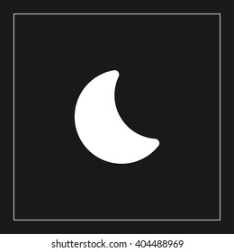 moon icon. moon vector illustration