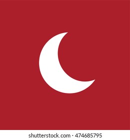 Moon icon . Vector illustration